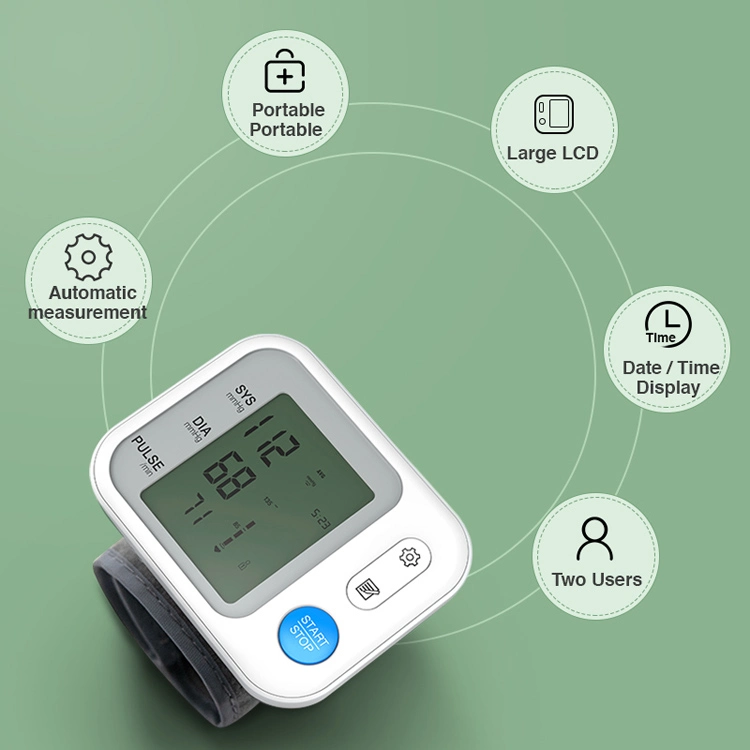Household Smart Digital Wrist Type Electronic Blood Pressure Monitor Price (THR-BP2)