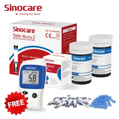 Sinocare 당뇨병 테스트 스트립 정확도 포도당 측정기 혈당 측정기 포도당 모니터